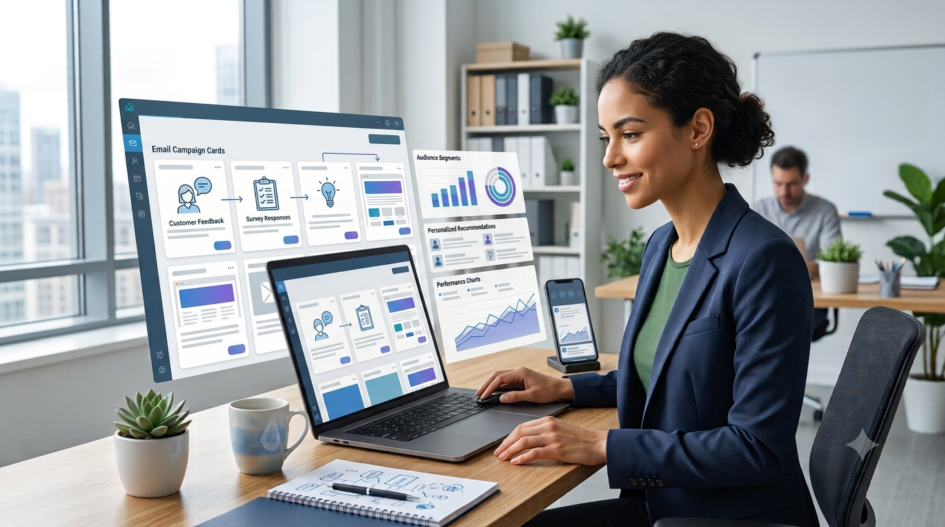 AI customer research using feedback analysis and audience segmentation